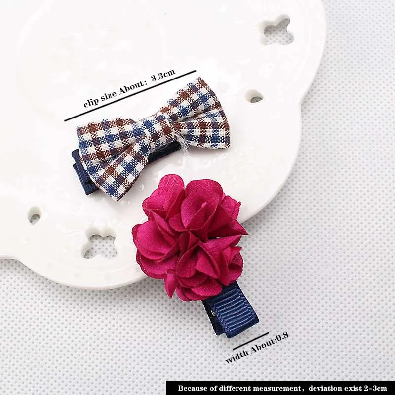 M MISM/2 шт. милые шпильки заколка для волос в горошек с бантом девочек детские