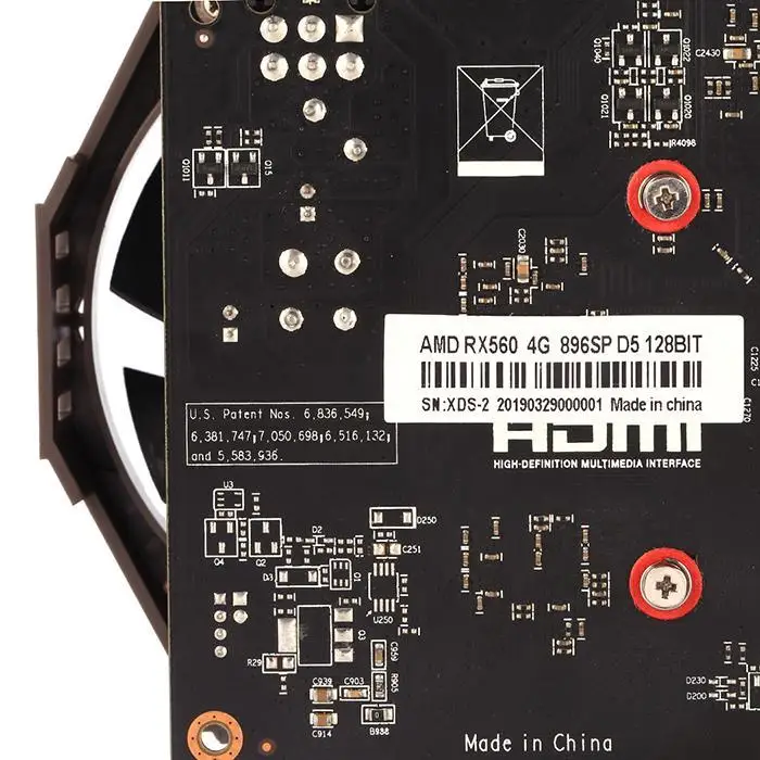 Gpu Rx560 4g 128 бит видеокарты Ddr5 Hdmi графическая видеокарта Pci Express для Amd Чип Видеокарта