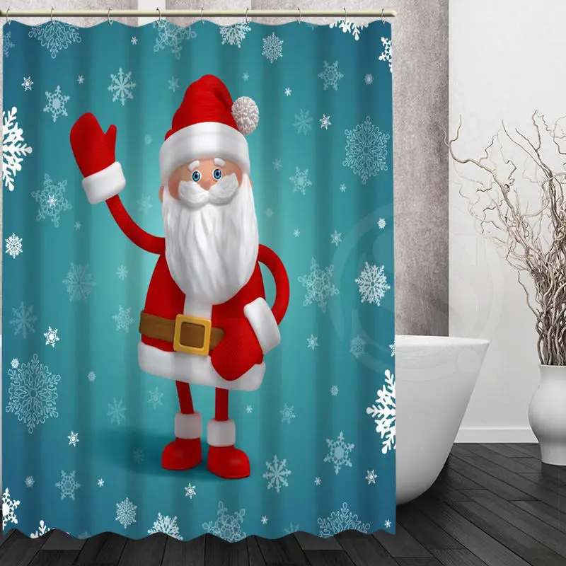 Модная дизайнерская занавеска для душа с надписью Merry Christmas водонепроницаемая