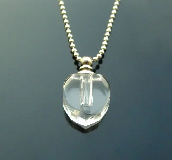 50pcs Mini heart rice vial pendant resealable locket ash urn glass Perfume Oil Vial Pendant art mixed color decor | Дом и сад