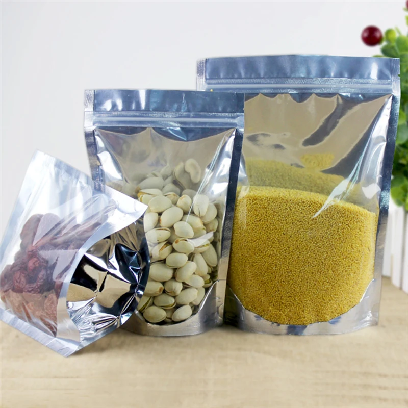 Пластиковый пакет с застежкой молнией стоячий мешочек для упаковки еды конфет