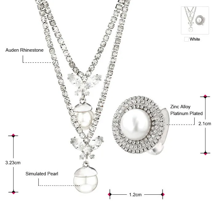 Neoglory модные Многослойные Ювелирные наборы из искусственного жемчуга Свадебные