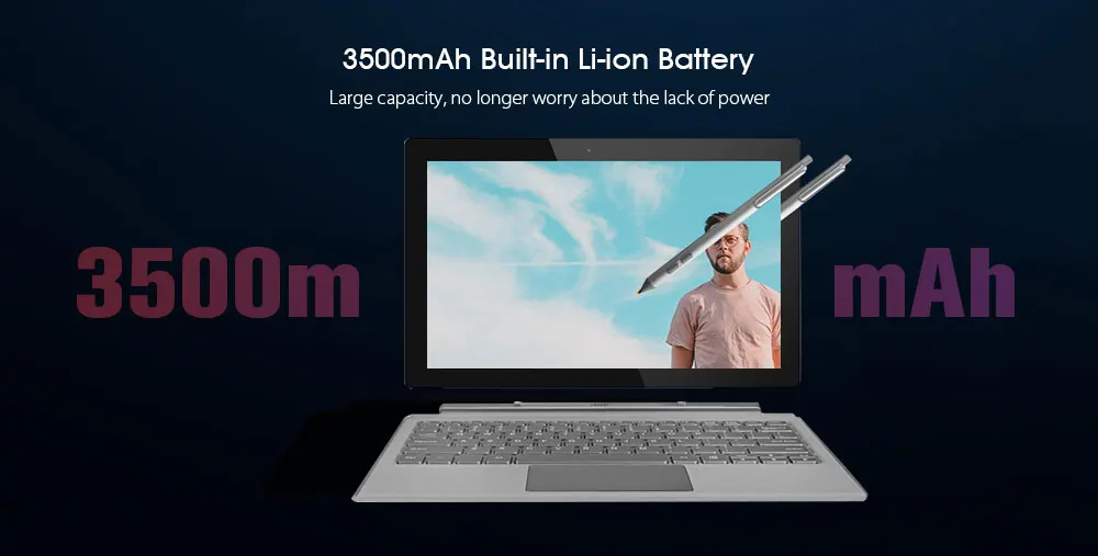 Jumper EZpad Go 2 в 1 планшетный ПК 11,6 дюймов Windows 10 Apollo Lake N3450 четырехъядерный 1,1 ГГц 4 Гб ОЗУ 128 ГБ с клавиатурой/стилус