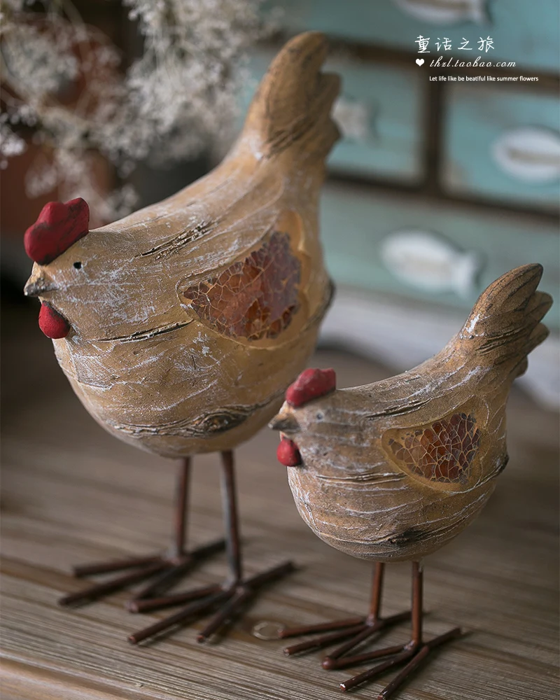 Винтажная мозаика домашнего декора имитация дерева курочки мебели американский