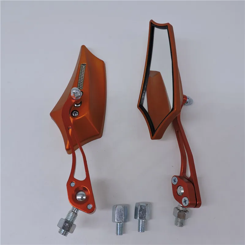 Зеркало заднего вида из алюминиевого сплава для мотоцикла DIY зеркало 2 шт. пара 8