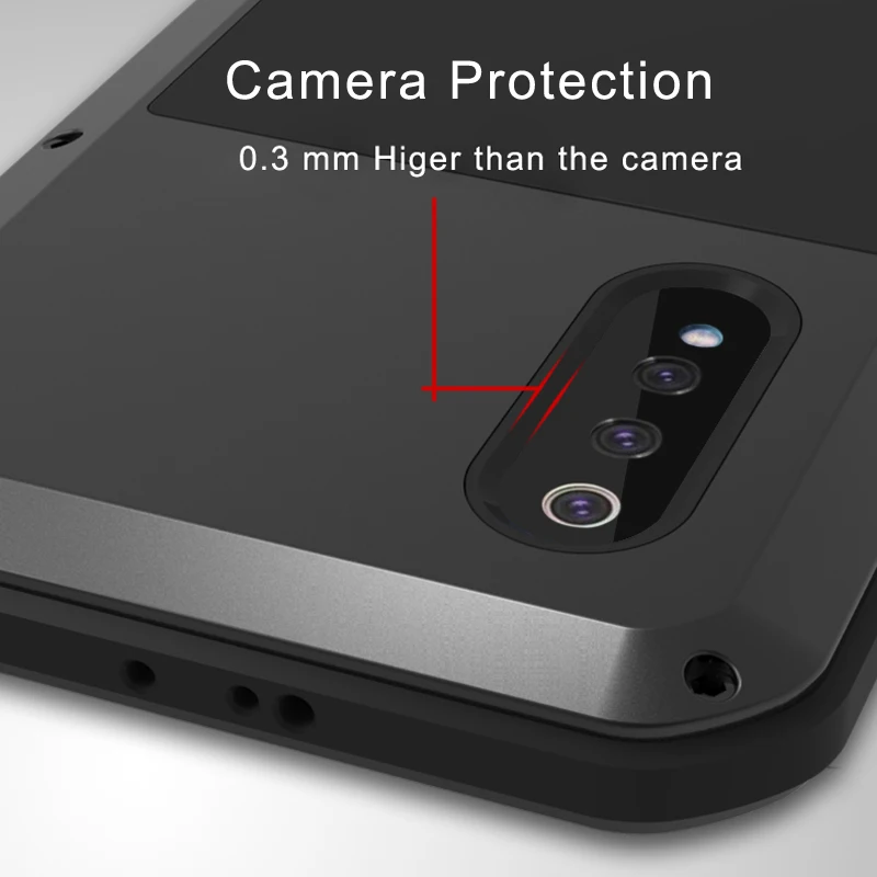 Стеклянная пленка Gorrila) алюминиевая металлическая броня для Xiaomi Mi 9