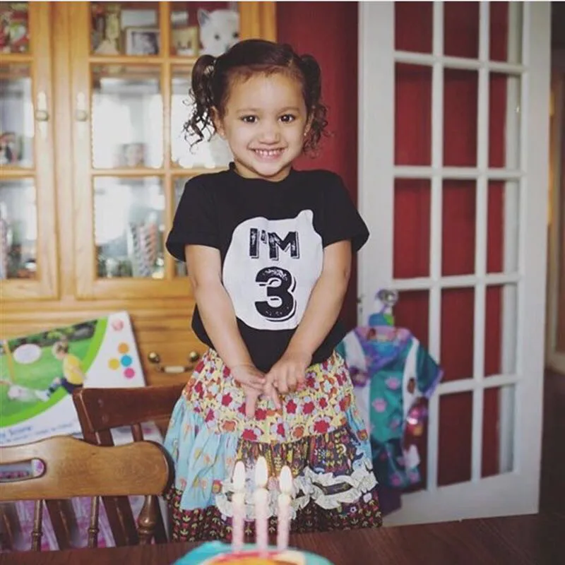 Футболка для маленьких мальчиков и девочек летние комплекты одежды детей на день