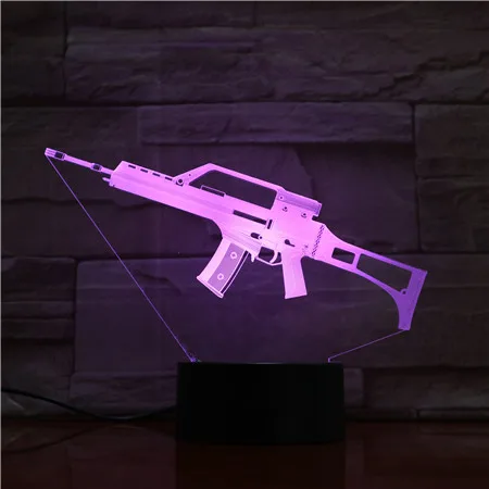Светодиодсветодиодный лампа Luminaria 3D 5 В USB настольная для автомата 7 цветов