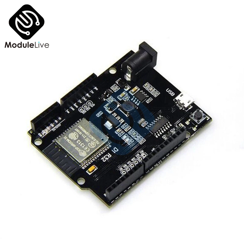 Макетная плата Wemos D1 MINI ESP32 WiFi + Bluetooth 1 шт. 4 Мб Flash UNO R32 для Arduino|wemos d1|wemos d1 miniboard board |