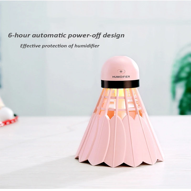Бадминтон USB Перезаряжаемый увлажнитель воздуха лампа Эфирное масло Арома