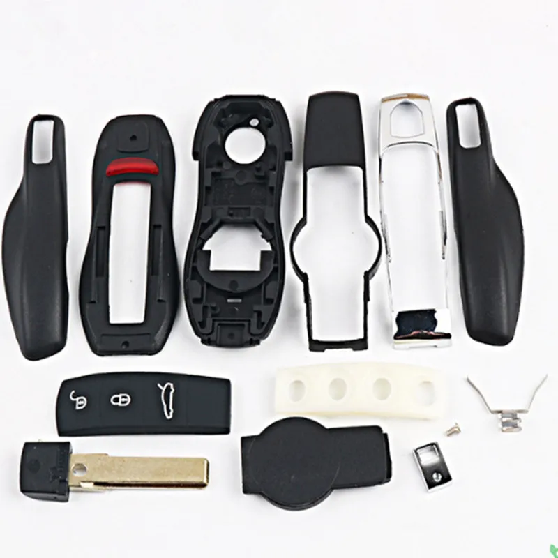 DAKATU 3/4 кнопочный ключ автомобиля в виде ракушки для Porsche Panamera Macan Cayman 911 718 Smart Remote случае ключ Замена