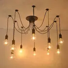 Креативный подвесной светильник сделай сам, дизайнерский винтажный потолочный светильник Эдисона в стиле лофт и индастриал с пауком для дома