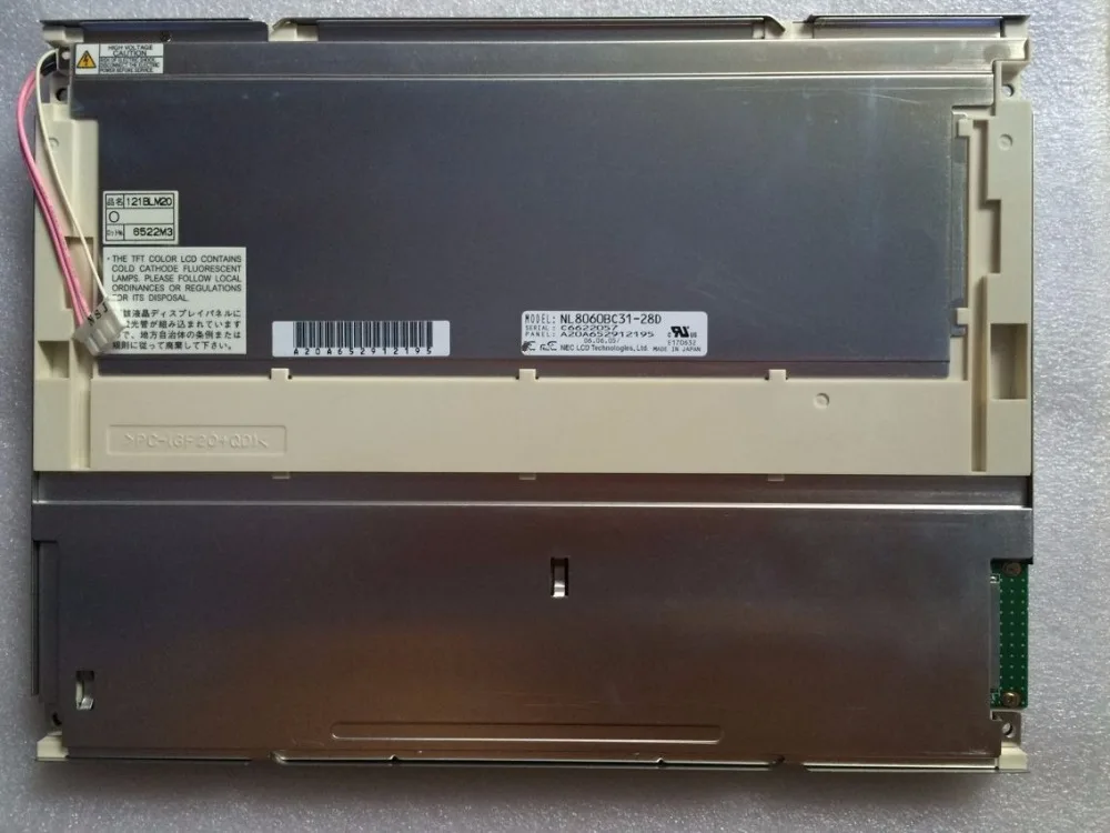 

LCD module pretty NL8060BC31-28D 12.1 "LCD panel Ye Jingping machines Industrial Medical equipment screen