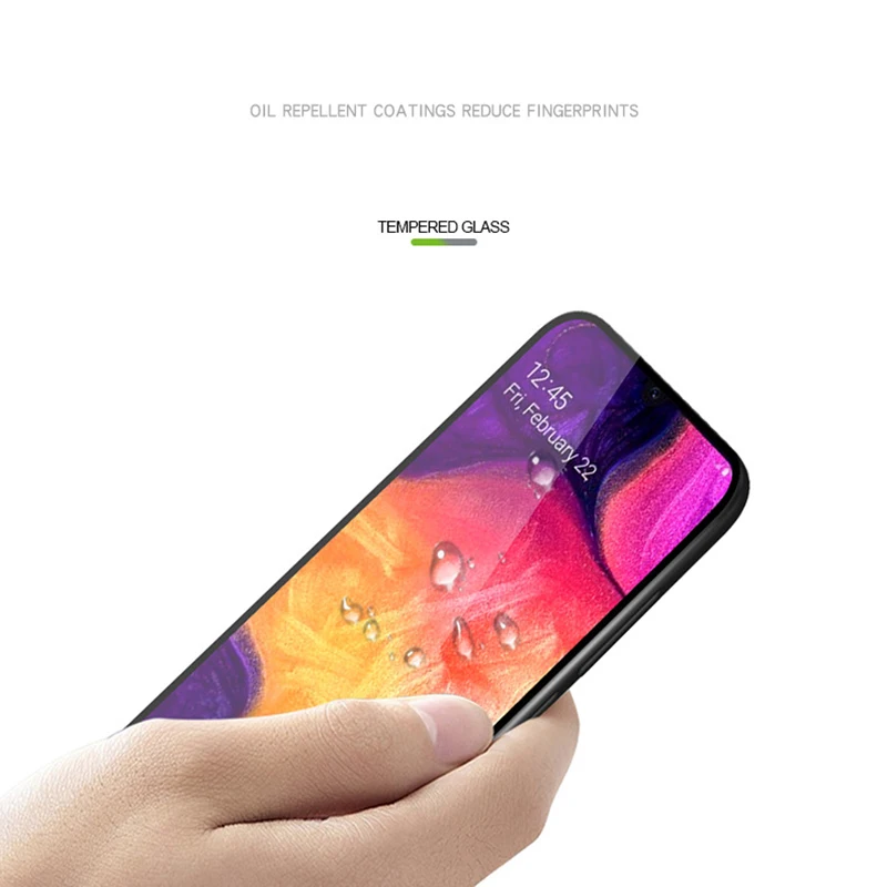 3D закаленное стекло с высоким содержанием алюминия для Samsung Galaxy A40 полноэкранная