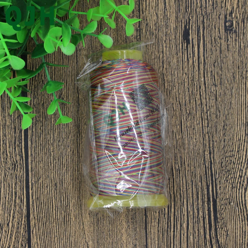 Высокопрочная цветная полиэфирная нить 150D швейная высокой яркости сделай сам