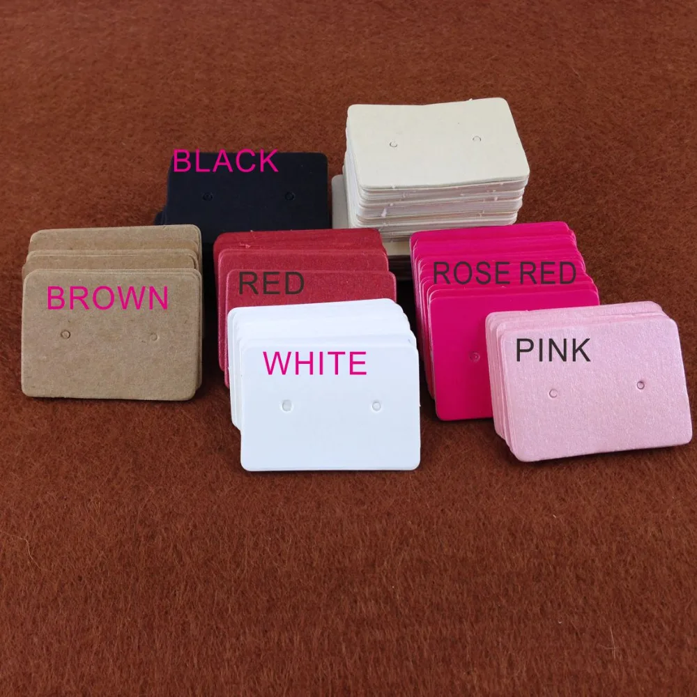 Оптовая продажа Бесплатная доставка 600 шт./лот карточка для сережек из крафт