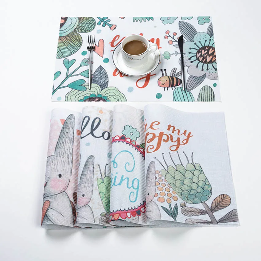 Детский мультяшный коврик для стола Нескользящие коврики с рисунком современные