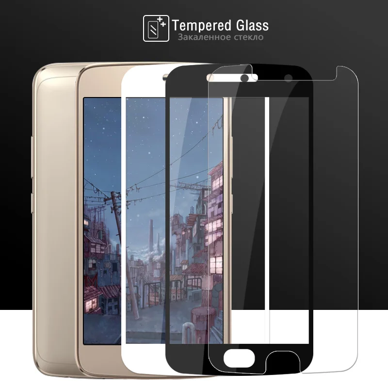 For Motorola Moto G5 Plus Tempered Glass 9H XT1684 XT1685 XT1687 Screen Protector Cover Protective Film Case | Мобильные телефоны и