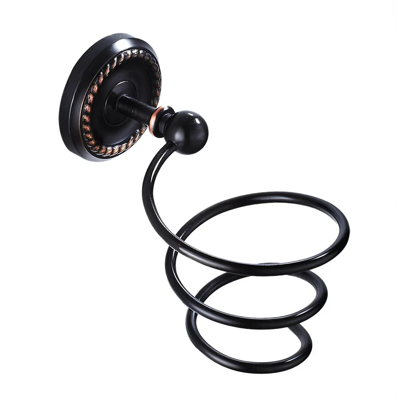 Бесплатная доставка черный бронзовый медный фен для ванной комнаты стойка