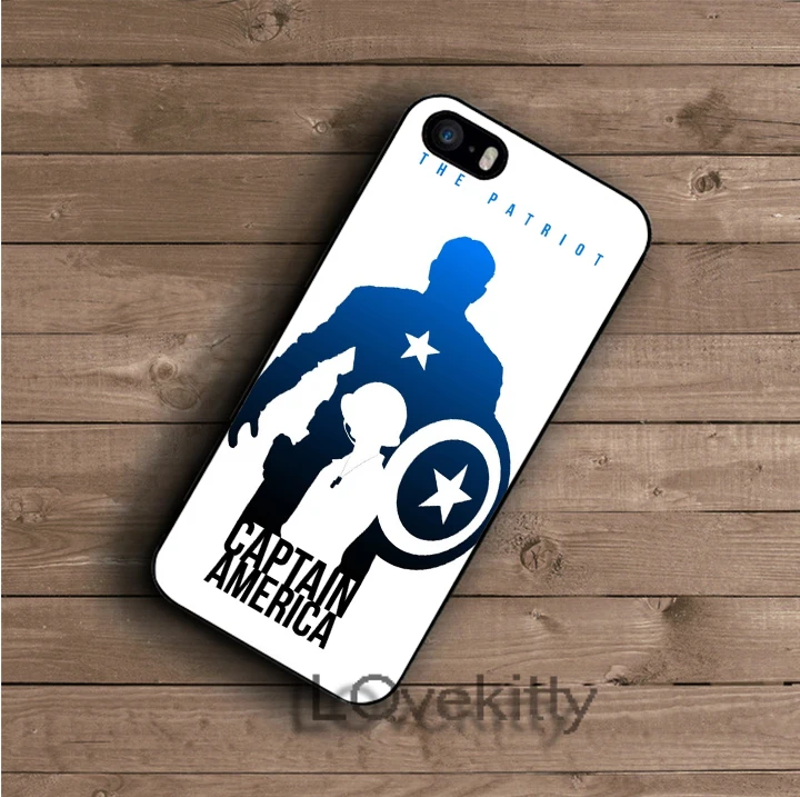 Comics Капитан Америка моды аргументы за крышки iphone 4 4s 5 5S 5c SE 6 s Плюс S плюс 7 # SX42 |
