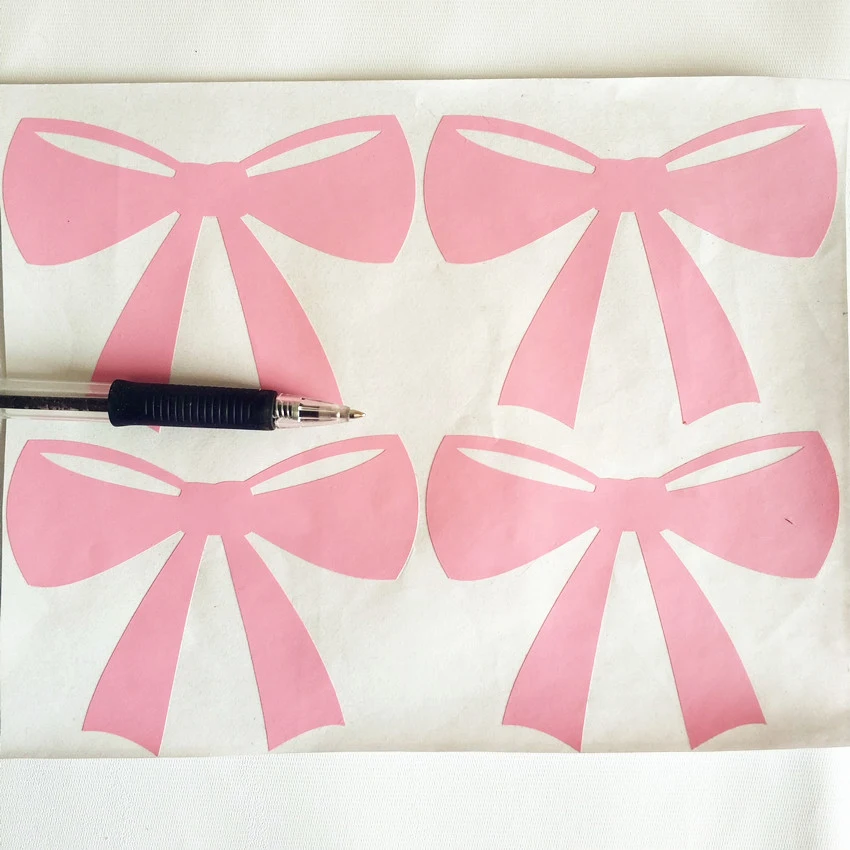 36pcs Pink Bow Shape Nursery Wall Sticker Kids Room Decoration | Дом и сад