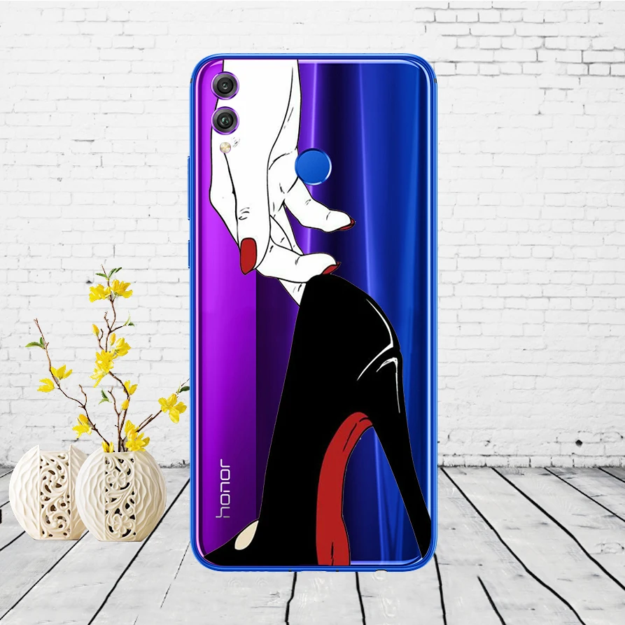 11SX силиконовый чехол для huawei honor 8x чехол 6,5 дюймов Мягкий ТПУ задняя крышка для huawei honor 8x защитный чехол для телефона Coque живопись - Цвет: 34