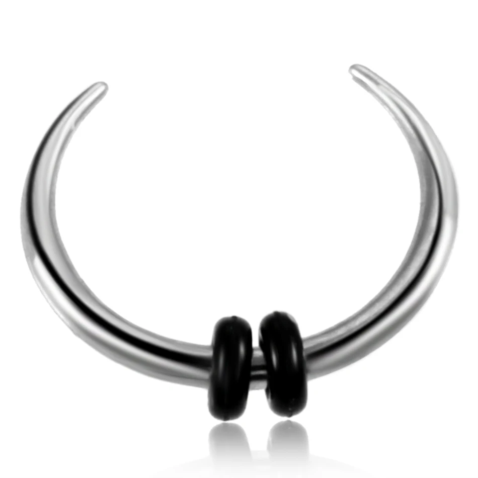 16Gx10mm 14g16g обруч пинхер круглая коническая перегородка кольцо в нос хряща пирсинг серьги ушные перфорированные Украшения для тела - Окраска металла: 16Gx10mm