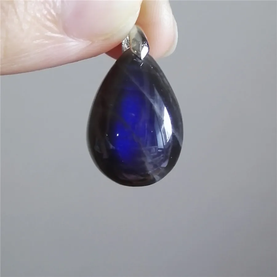 Подвеска из натурального синего Лабрадора подвеска камня 22x15x9mm | Украшения и