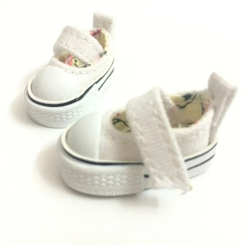Canvas Blue Shoes BEIOUFENG 3,5 см кукольная обувь для куклы Blythe, шарнирная кукольная обувь для Azone Pullip кукольные аксессуары, мини кукольный ботинок одна пара - Цвет: Canvas Blue Shoes