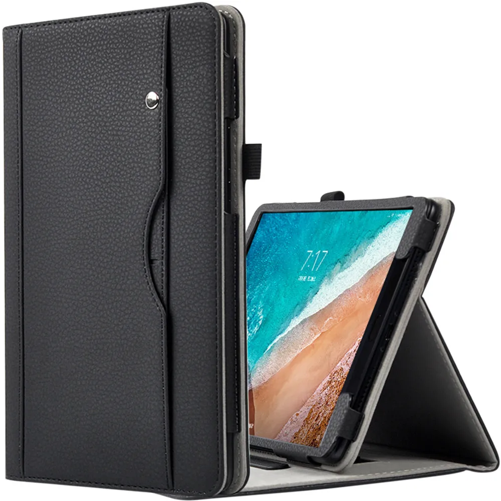 Чехол для Xiaomi MiPad 4 Plus MiPad4plus однотонный откидной из искусственной кожи с