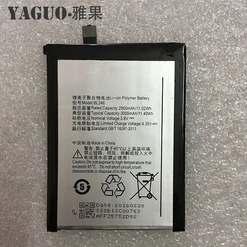 Для lenovo VIBE SHOT Z90-7 Z90-3 z90a40 3000mA запасная батарея для мобильного телефона lenovo BL246+ Бесплатные инструменты