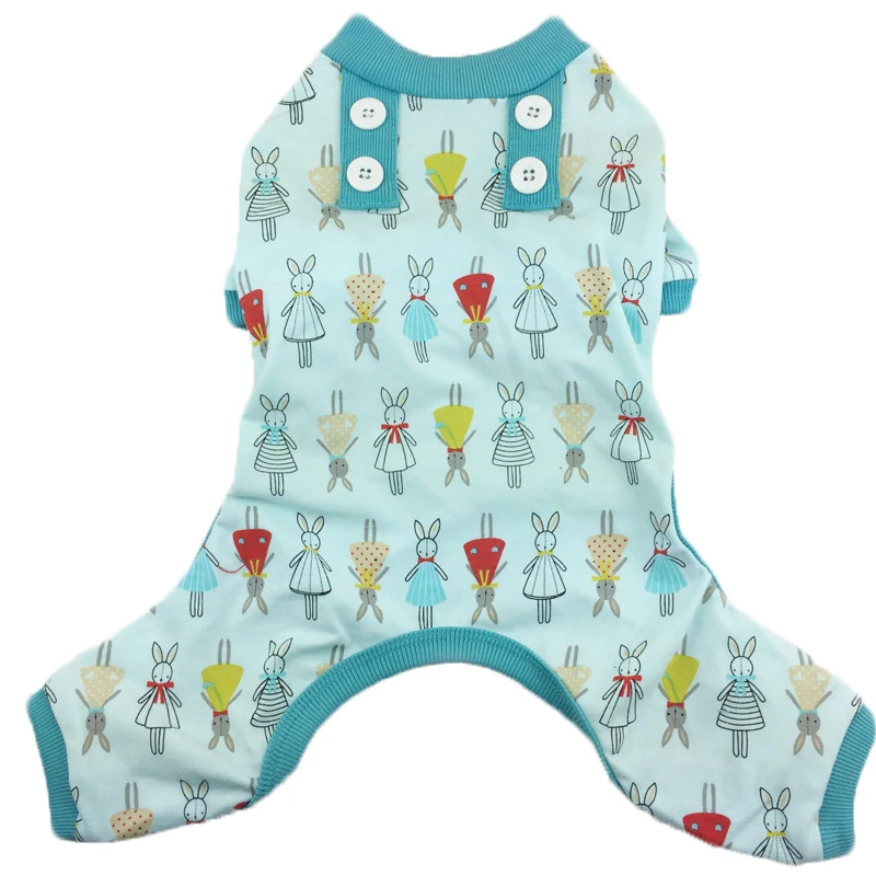 Повседневное мультфильм кролик Собака Комбинезон мягкий теплый животных Pet