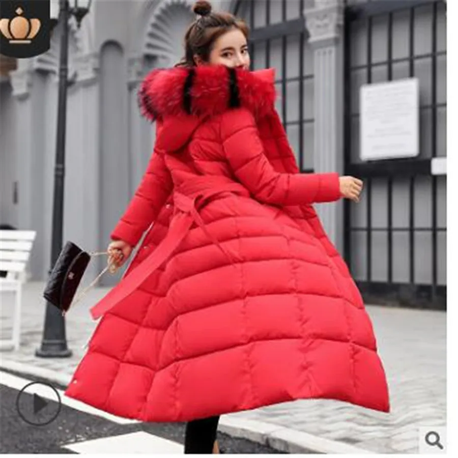 Модная женская парка на пуху Женская цветная куртка с воротником новинка 2018