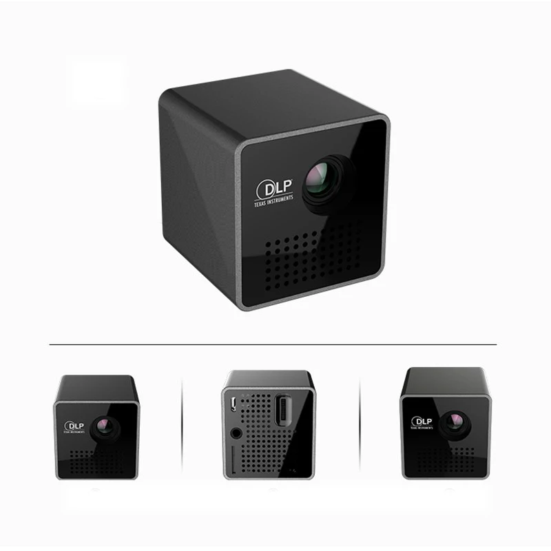 Оригинальный карманный проектор UNIC P1 домашний кинотеатр батарея мини DLP