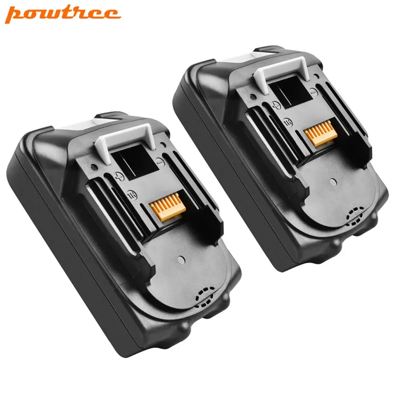 Powtree 2 упаковки сменные батареи для электроинструментов Makita BL1830 18 в 2000 мАч BL1815 BL1840