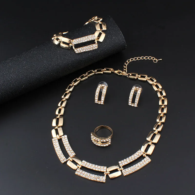 Набор свадебных ювелирных украшений Jiayijiaduo для женщин 4 шт.|african bridal jewelry set|jewelry sets