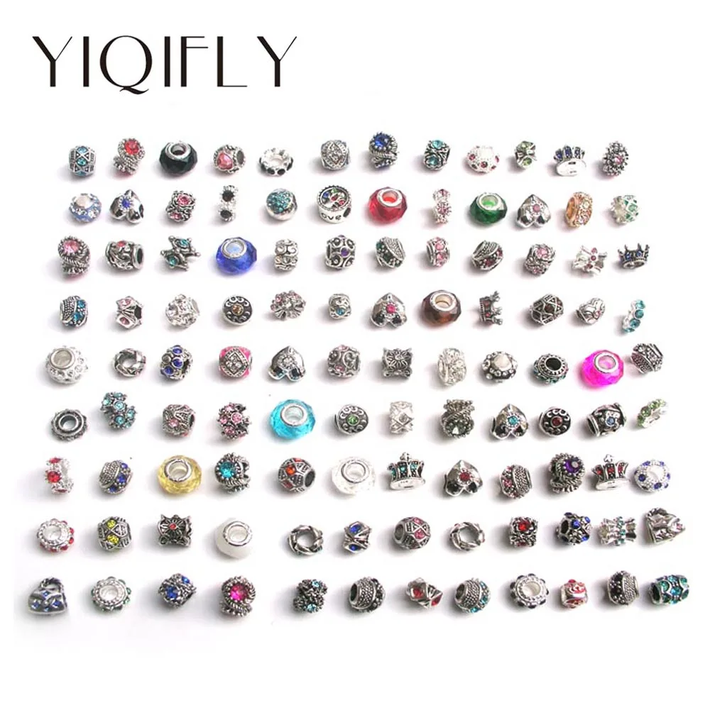 Бесплатная доставка 100 шт. разноцветные и стильные Стразы большое отверстие