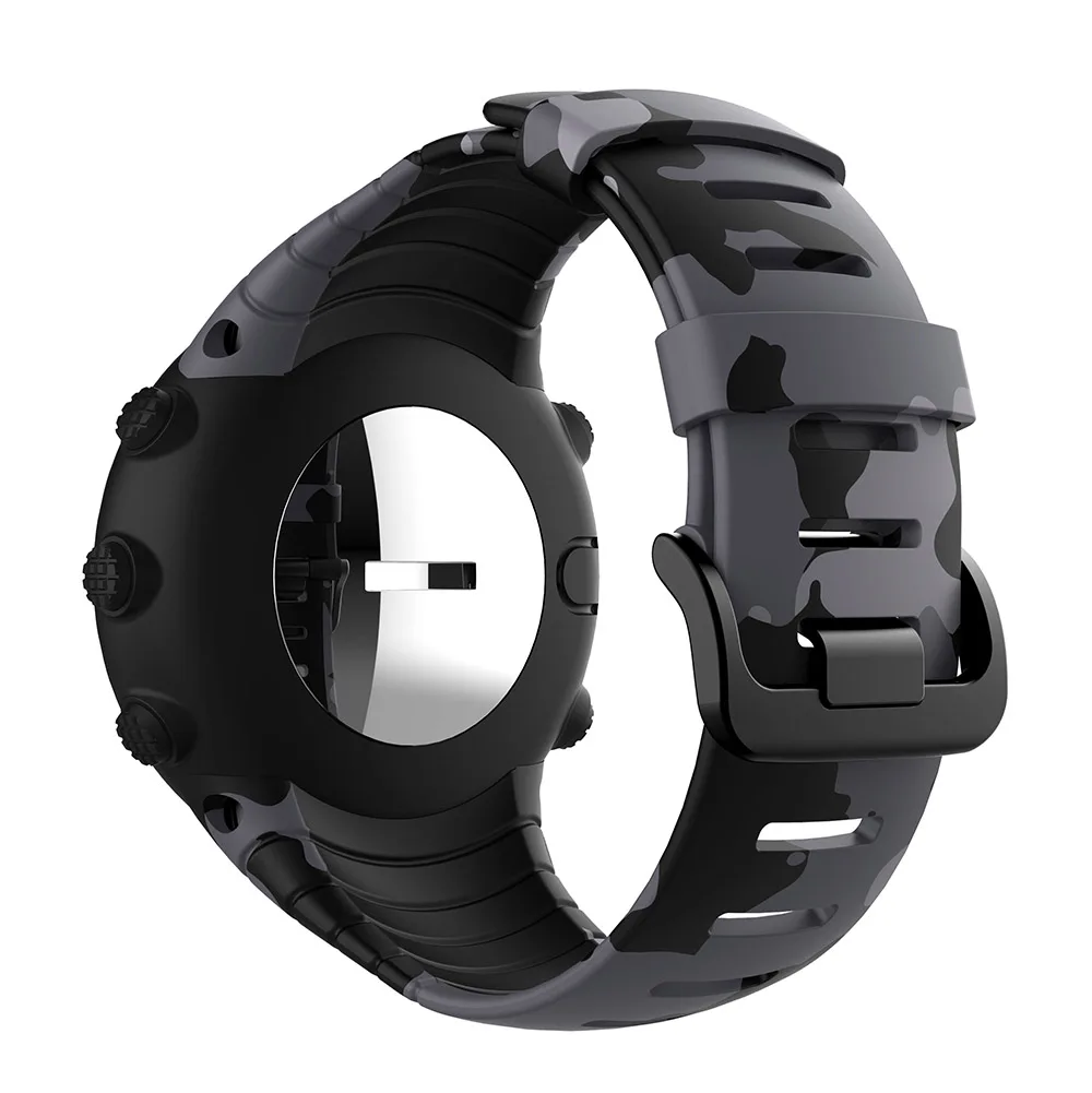 Браслет на открытом воздухе спортивный силиконовый ремешок для часов Suunto основной ремешок для часов Смарт часы Замена ТПУ ремешок браслет аксессуары