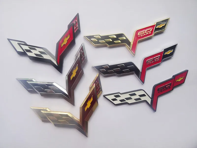 Из Металла F1 Гоночный флаг 60th 100th anniversary автомобиля хвост наклейка эмблемы audi 100