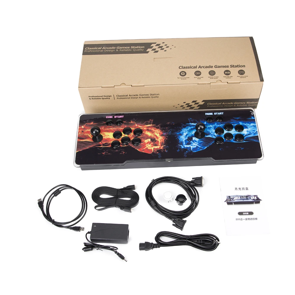 Коробка 5S 1299 в 1 Аркада консоли с кабелем HDMI/VGA выход дёамма Аркады домашнего