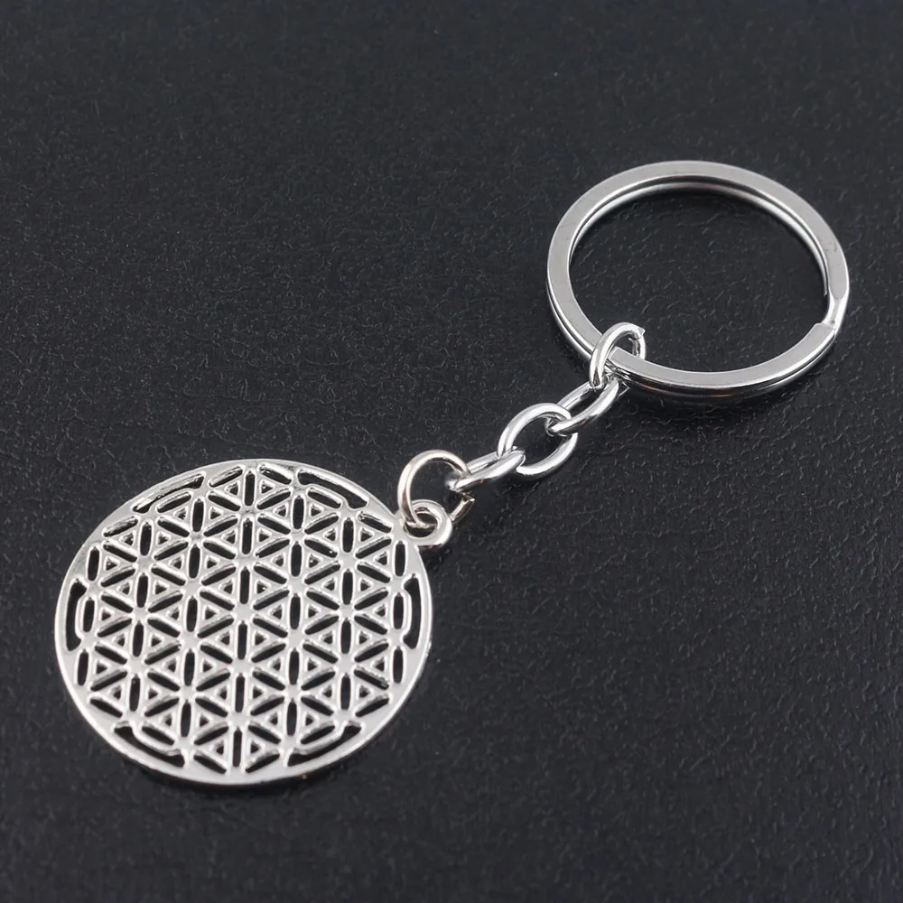 SG Новый цветок жизни золотые полые подвески брелки хип хоп Геометрическая жизнь