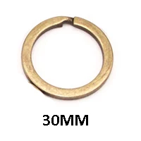 Key Ring-Round 30MM BoYuTe(5 шт./лот) металлический железный ключ держатель Сплит Кольца Сердце Звезда брелок в форме Микки Diy аксессуары для украшений - Цвет: Key Ring-Round 30MM