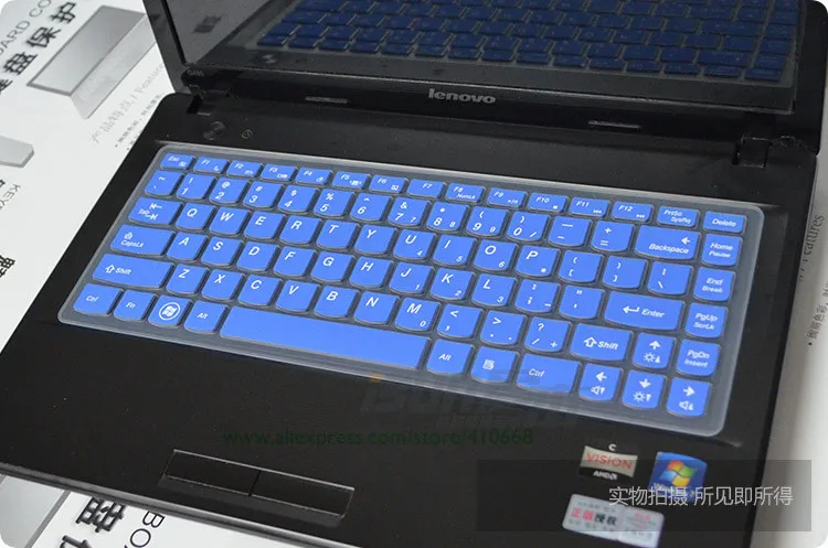 1" силиконовая клавиатура протектор кожного покрова для lenovo yoga 500 g400 g480 y470 s41 ideapad 100s-14 300s-14 500s-14 V1000 SR1000 - Цвет: Blue