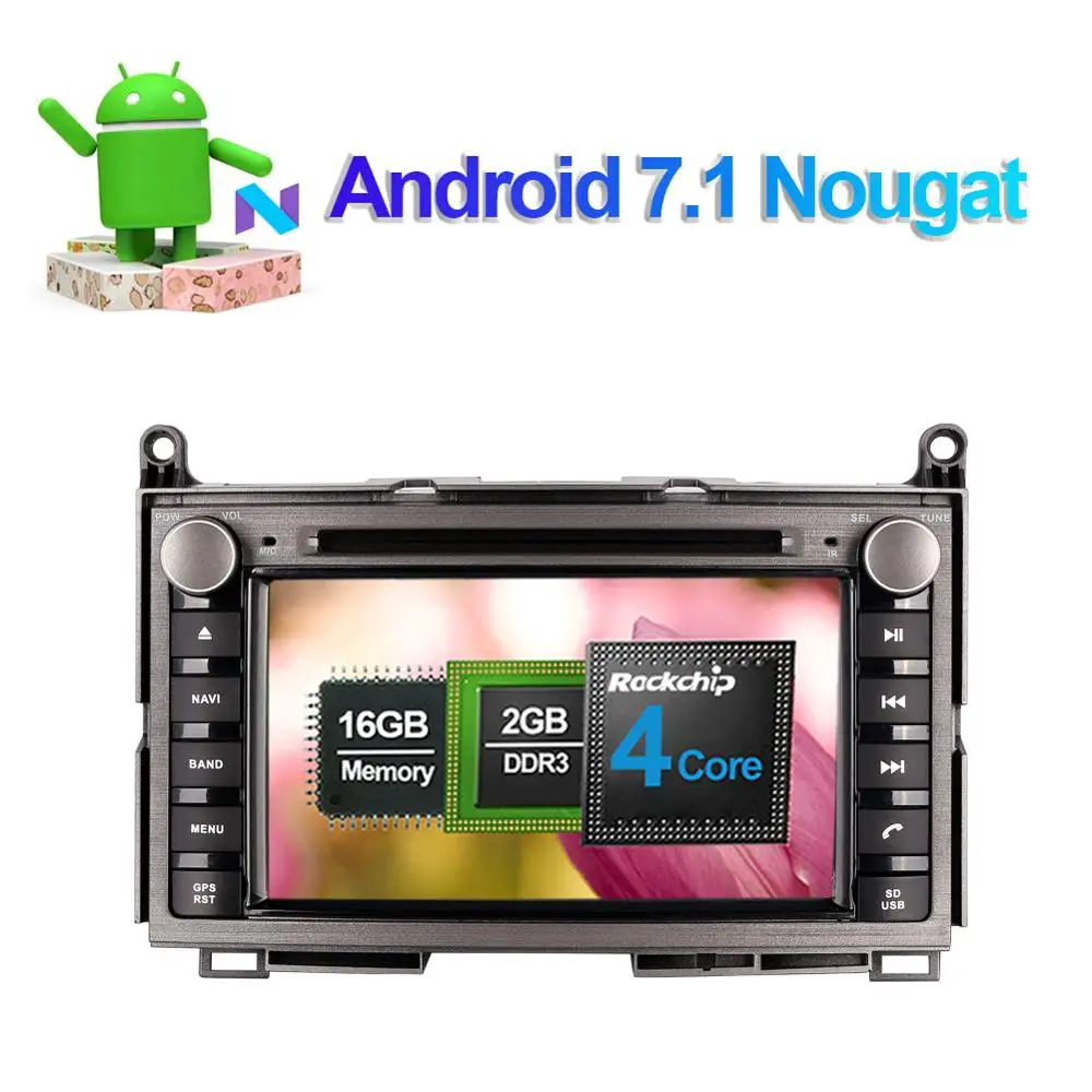 Автомобильный мультимедийный плеер 7 дюймов Android 8 0 Восьмиядерный процессор ОЗУ 4