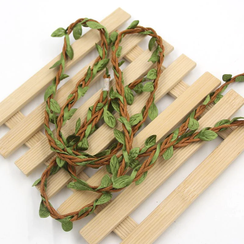 Новое поступление 10 м/лот натуральная шпагат с листьями сделай сам ремесло