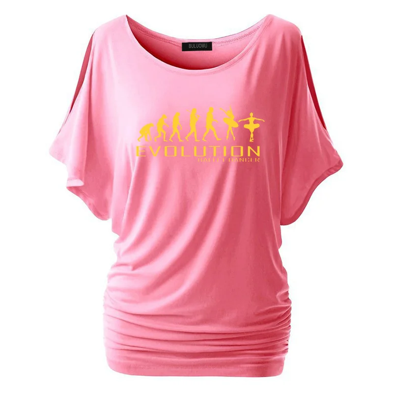Новая модная женская футболка модная одежда Evolution Of Ballet Dancer Tee Женские топы с коротким рукавом - Цвет: 4