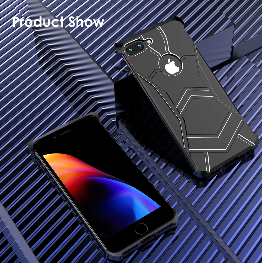 Роскошные чехлы для телефонов R-Just Panther для iPhone XR XS X XS MAX 7 8 Plus ультра тонкий магнитный адсорбционный металлический чехол для iPhone8
