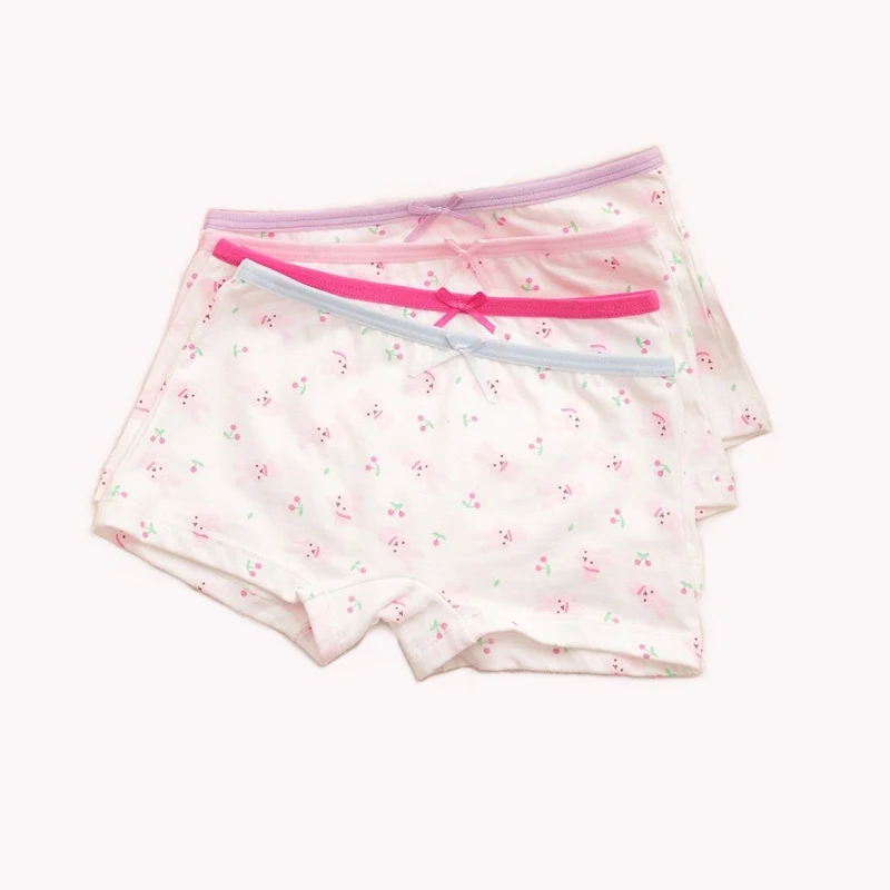 Нижнее белье для маленьких девочек трусы с милым мультяшным Кроликом детское