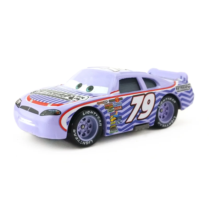 Disney «Тачки» Racer King цыпленок Хикс Lightning McQueen № 84 Металлический Игрушечный Автомобиль 1:55 на день рождения, рождественский подарок, Фирменная Новинка - Цвет: No.79 Retread