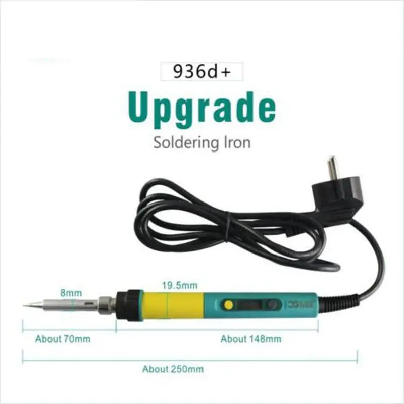 CXG 936D Plus 100W Новейшее железо CXG 936d+ 100W 963d 60W EU/US Plug 220V Высокоточный ЖК-дисплей с регулировкой температуры и цифрой 100w - Цвет: CXG 936D Plus 100W